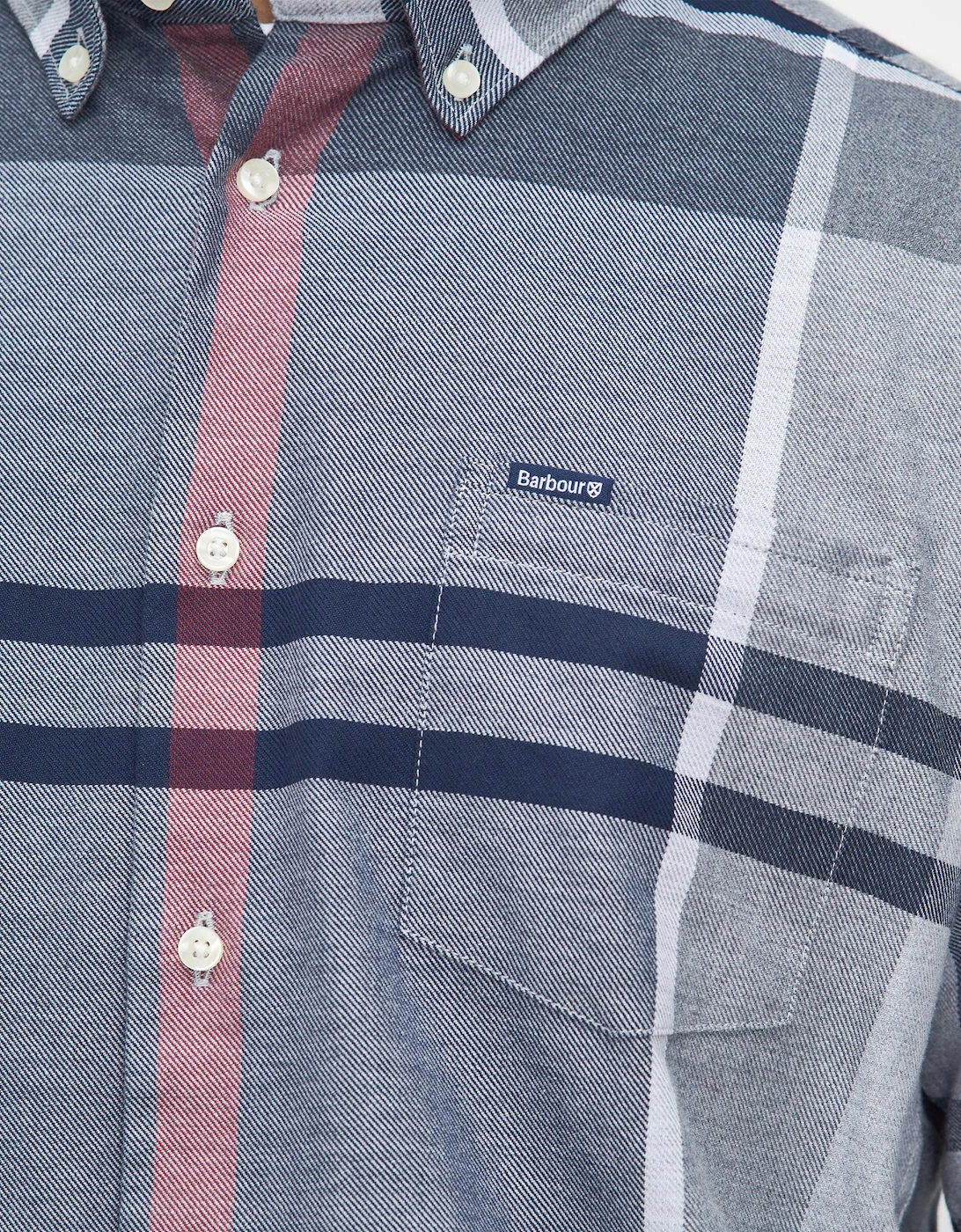 Dunoon Tailored Mens Shirt - Blue Granite
