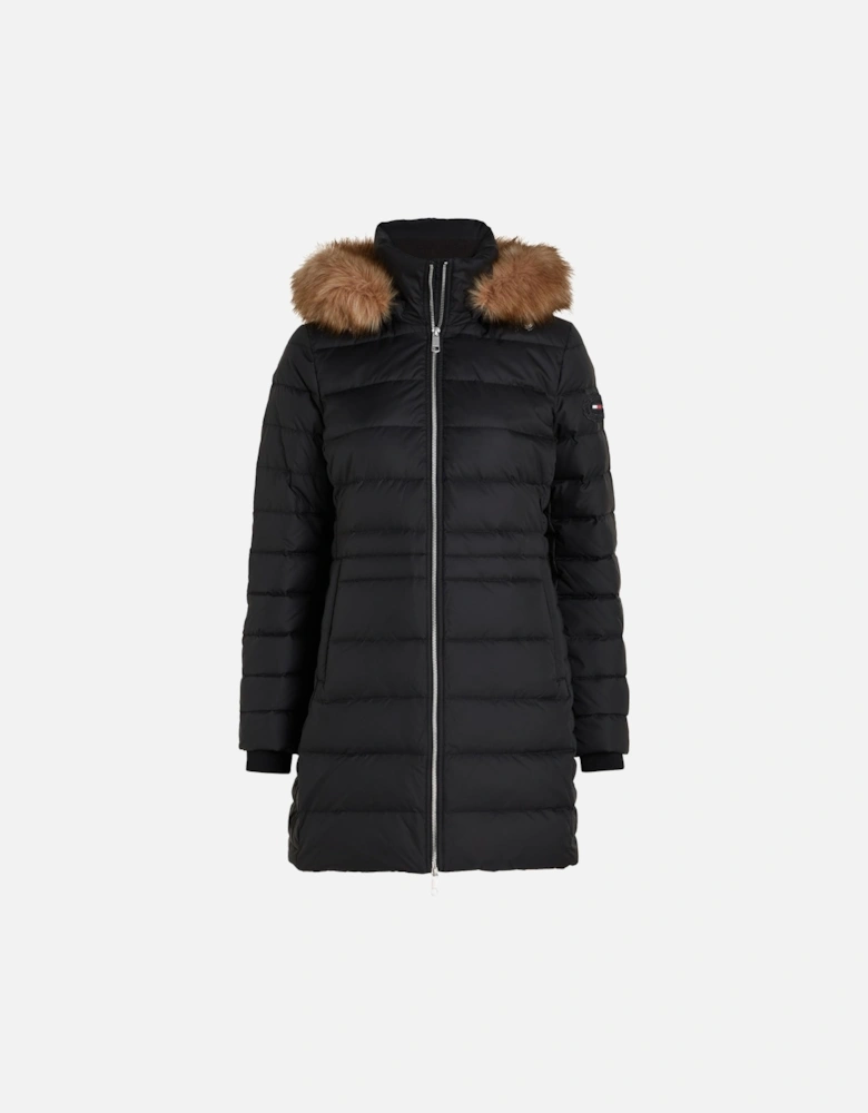 Tyra Long Down Faux Fur Womens Jacket
