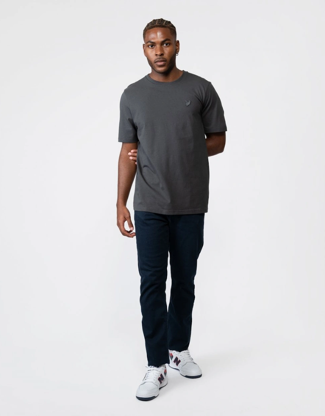 Lyle & Scott Tonal Eagle Mens T-Shirt - W635 Gunmetal