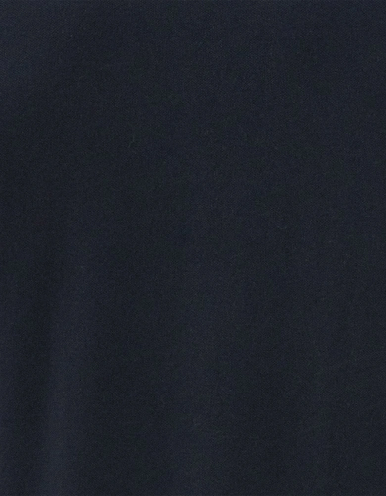 Essential Mens Long Sleeve Polo - Black/Yellow