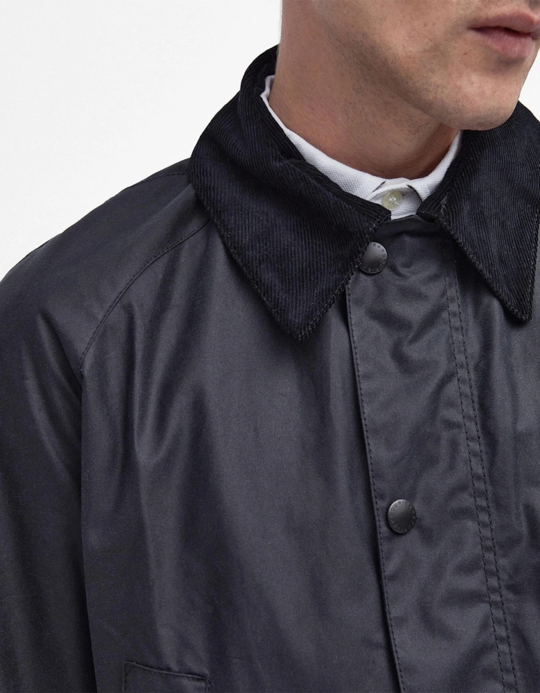 Ashby Mens Wax Jacket - Navy