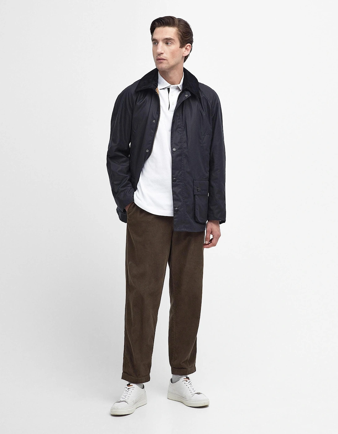 Ashby Mens Wax Jacket - Navy