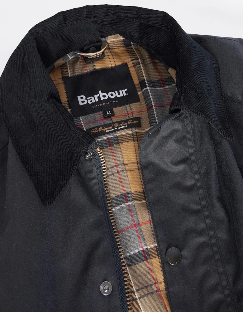 Ashby Mens Wax Jacket - Navy