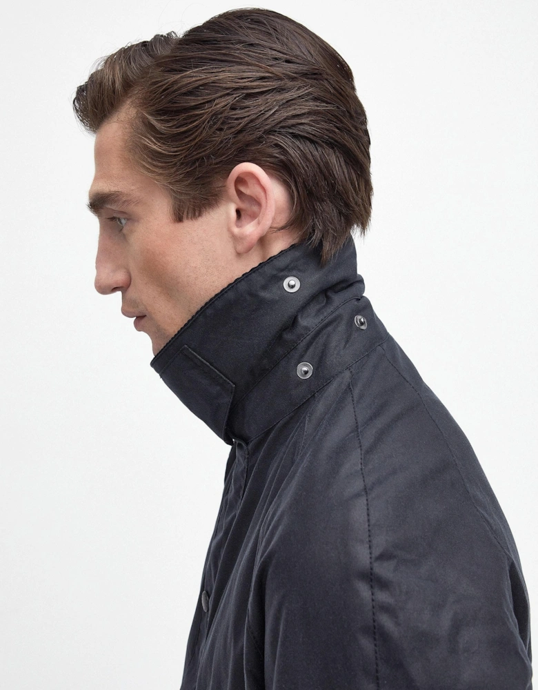 Ashby Mens Wax Jacket - Navy