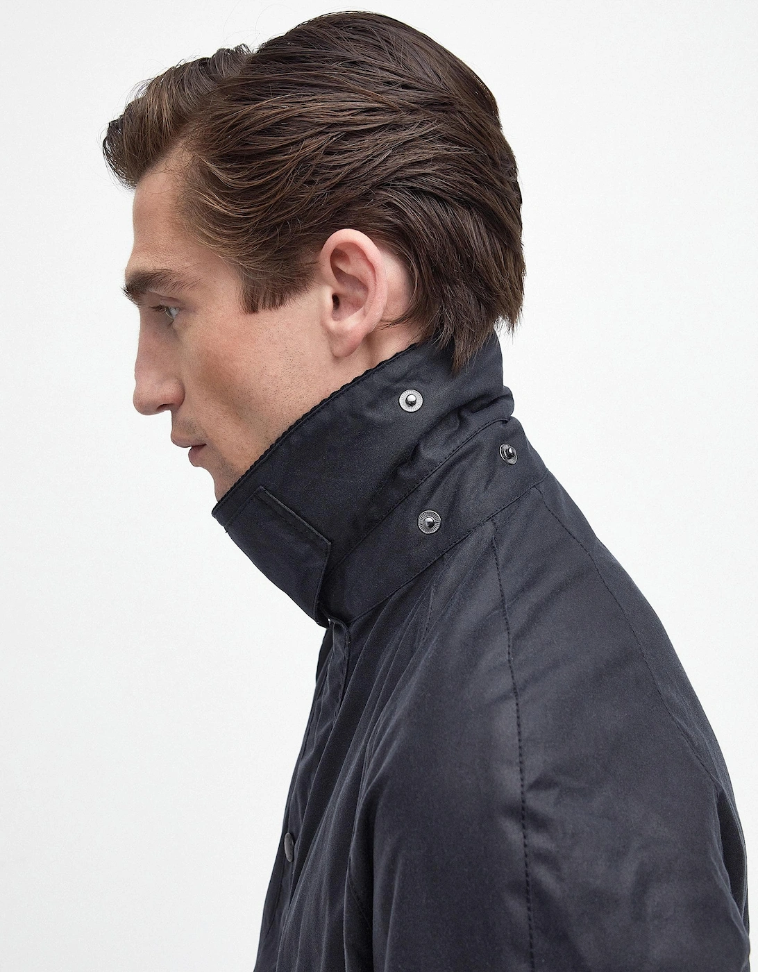 Ashby Mens Wax Jacket - Navy