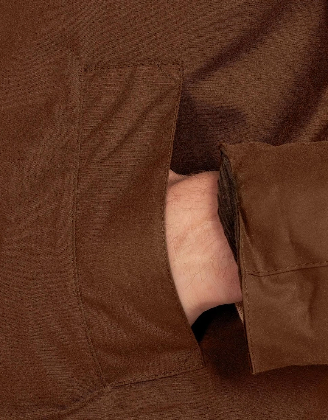 Ashby Mens Wax Jacket - Bark