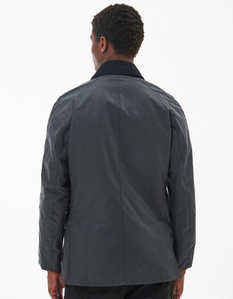Ashby Mens Wax Jacket - Grey/Classic