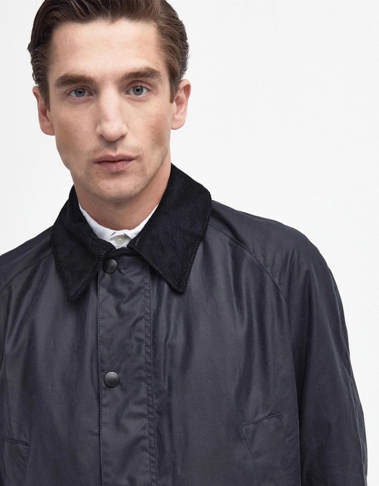 Ashby Mens Wax Jacket - Navy