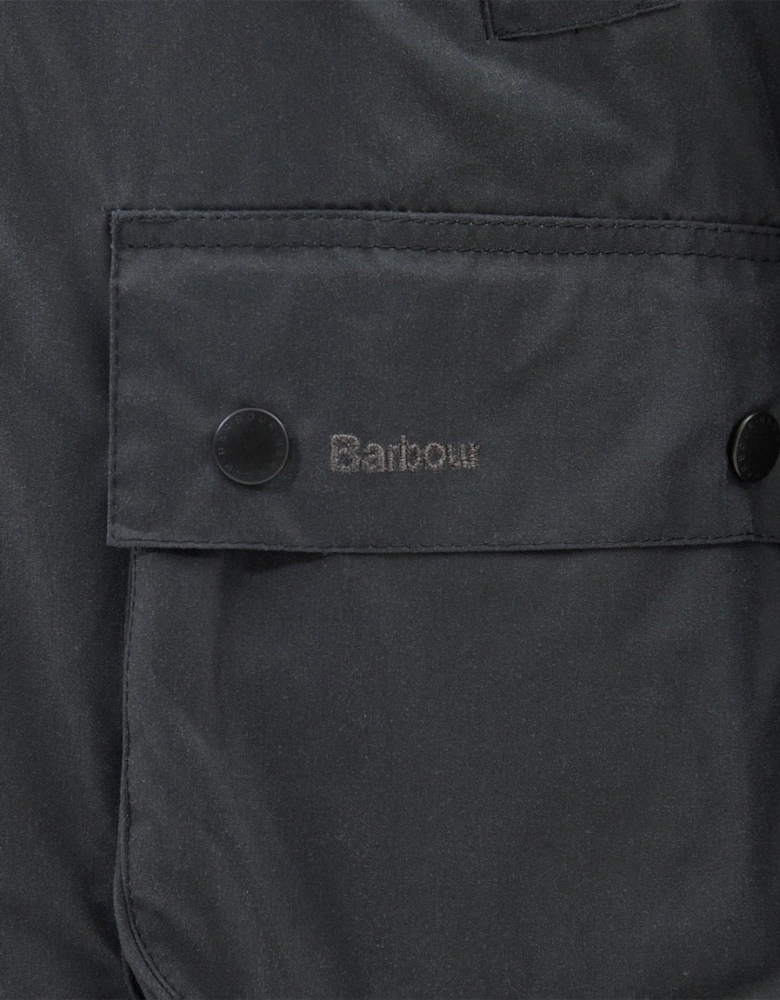 Ashby Mens Wax Jacket - Grey/Classic