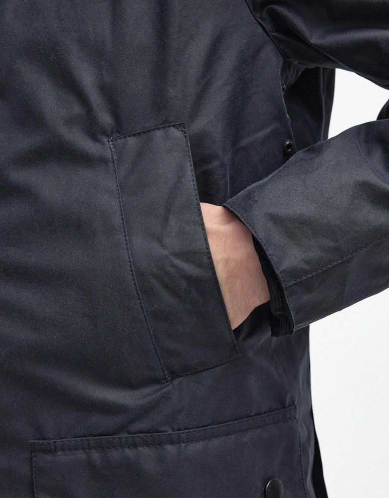 Ashby Mens Wax Jacket - Navy