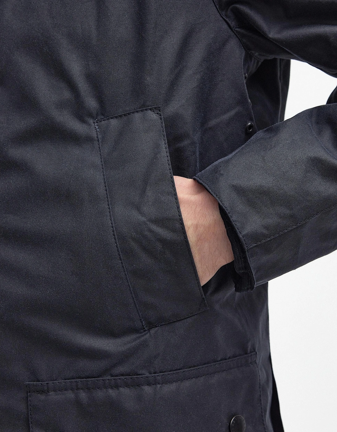 Ashby Mens Wax Jacket - Navy