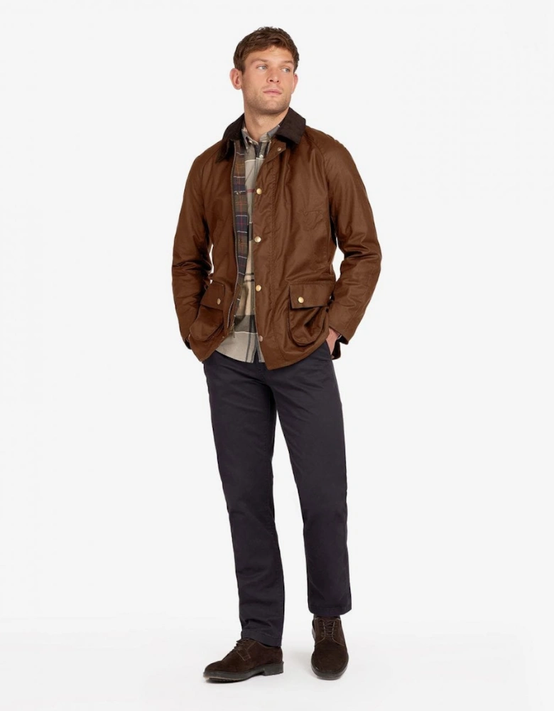 Ashby Mens Wax Jacket - Bark
