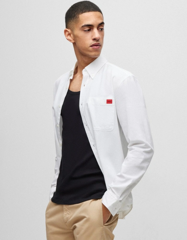 HUGO Evito Slim Fit Mens Long Sleeved Shirt