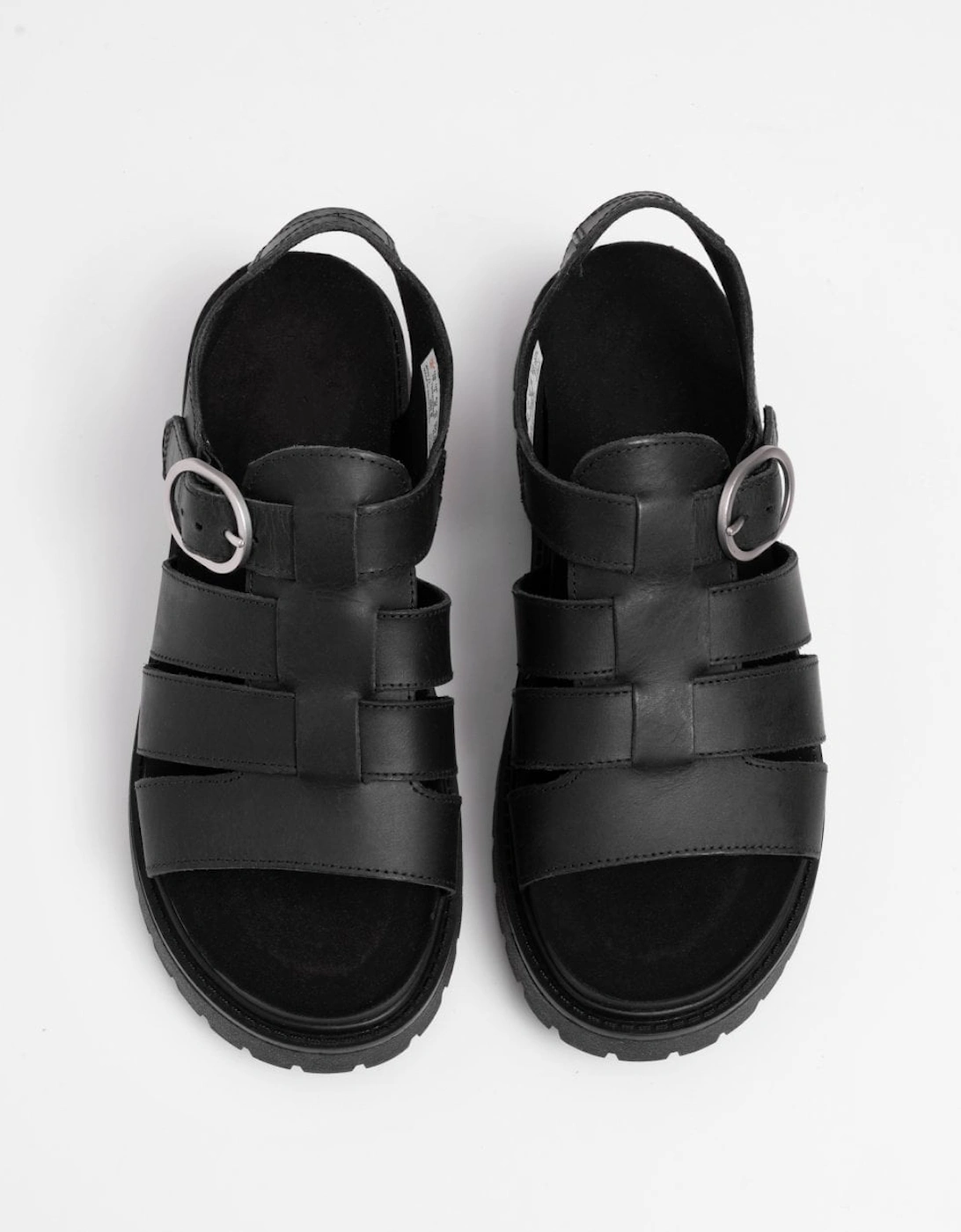 Timberland Clairemont Way Womens Fisherman Sandals - Black Full Grain