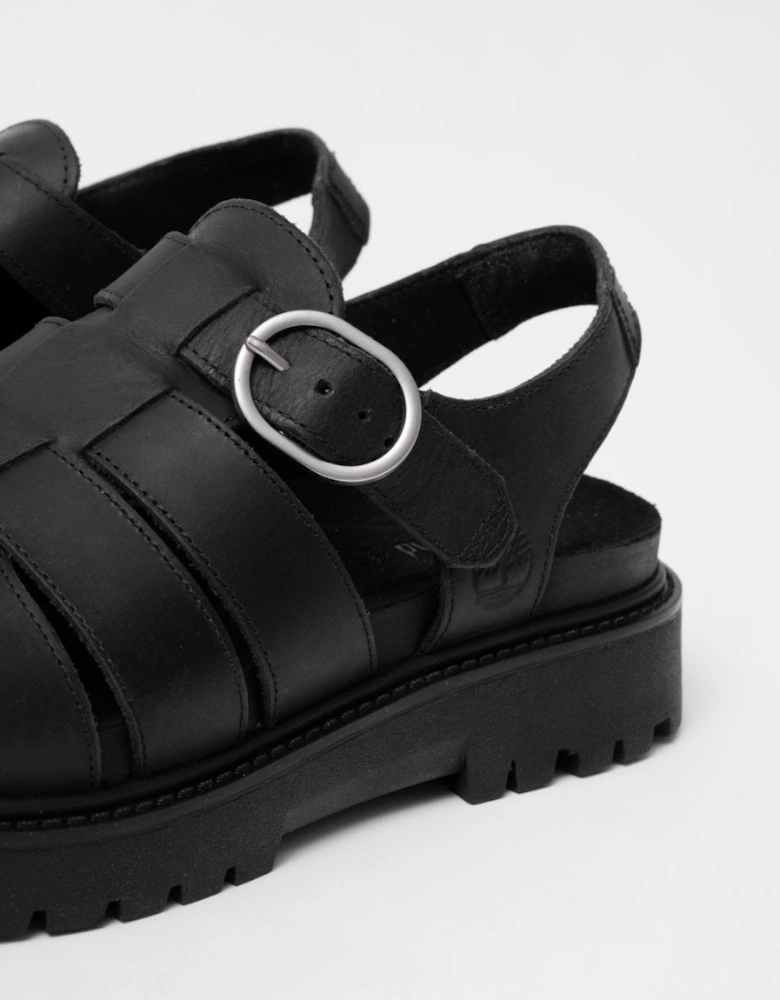 Timberland Clairemont Way Womens Fisherman Sandals - Black Full Grain