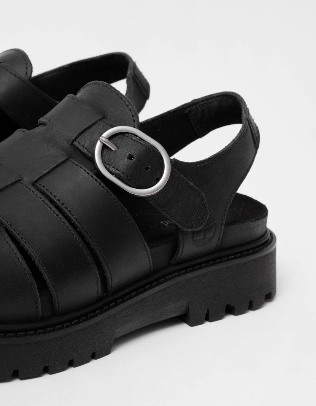 Timberland Clairemont Way Womens Fisherman Sandals - Black Full Grain