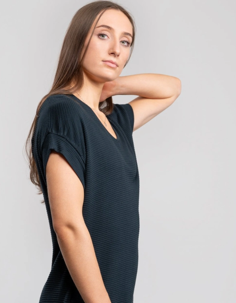 Great Plains Ottilie Rouched Sleeve Womens Tshirt Dress