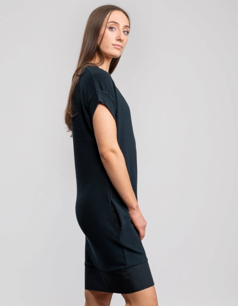 Great Plains Ottilie Rouched Sleeve Womens Tshirt Dress
