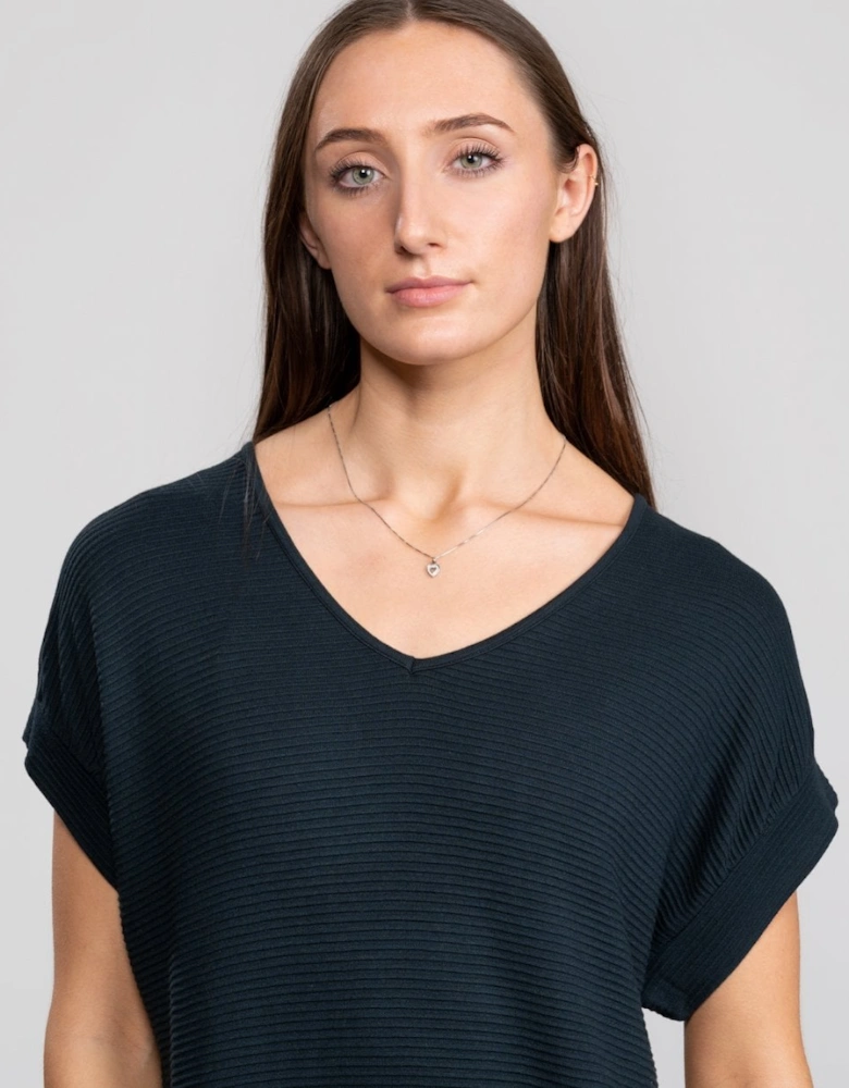 Great Plains Ottilie Rouched Sleeve Womens Tshirt Dress