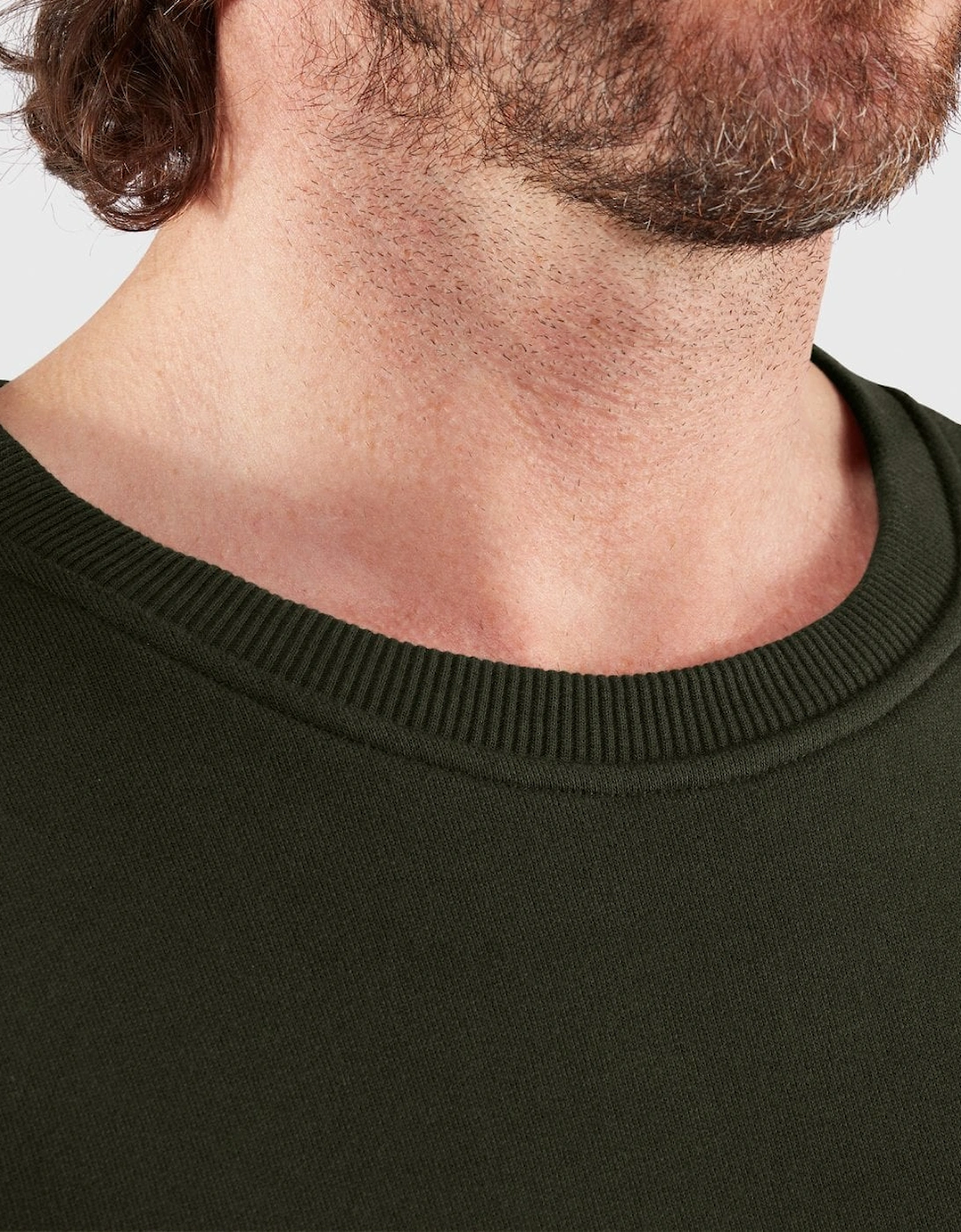 Fjallraven Logo Mens Sweatshirt - Deep Forest 662