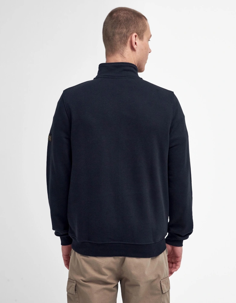Outline Mens Funnel Neck Sweatshirt - Black
