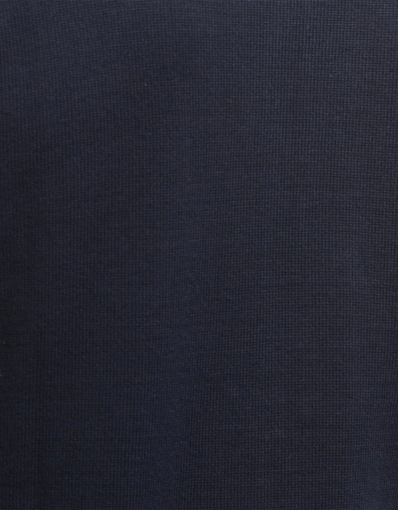 Carn Baffle Mens Zip Through Sweater - Navy