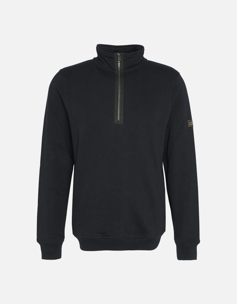 Outline Mens Funnel Neck Sweatshirt - Black
