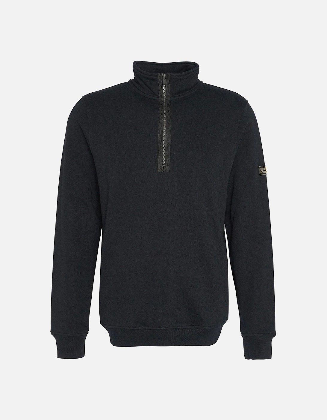Outline Mens Funnel Neck Sweatshirt - Black