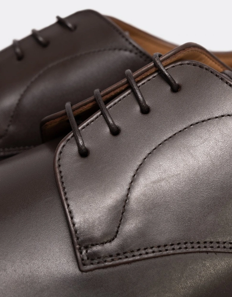 BOSS Orange Lisbon Mens Leather Derby Shoes With Leather Lining