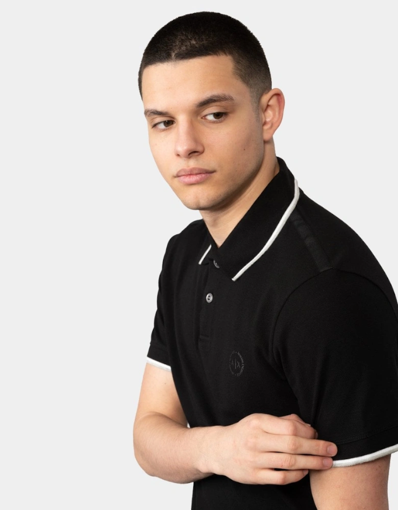 Mens Small Logo Pique Polo Shirt