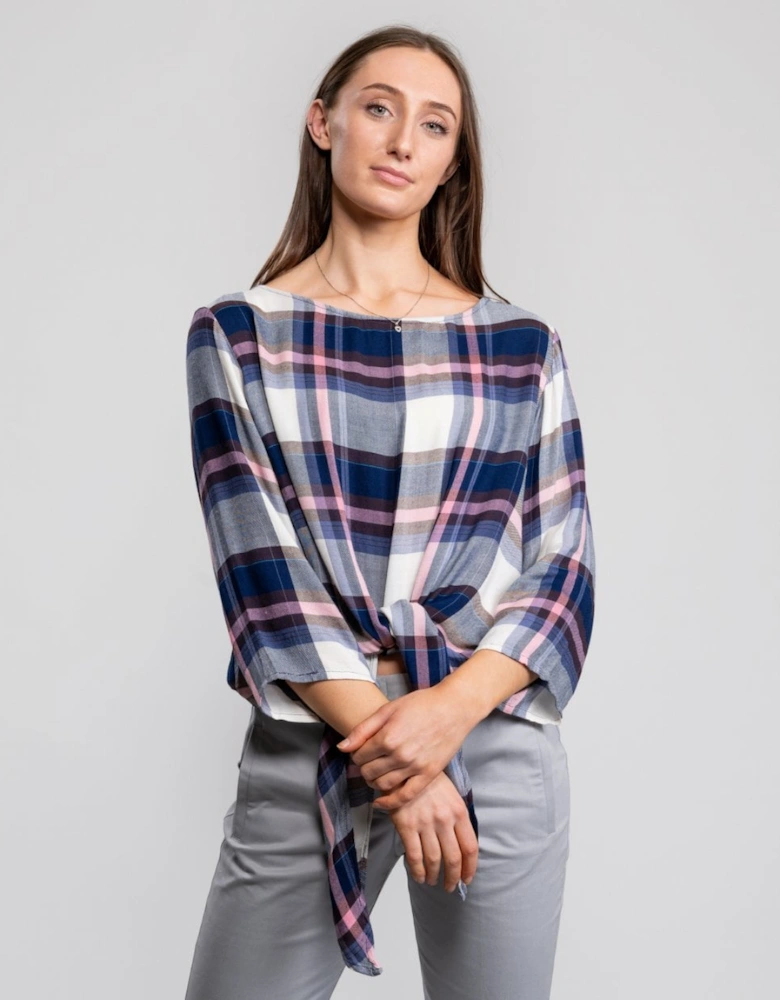 Great Plains Charlotte Check Knot Detail Womens Top