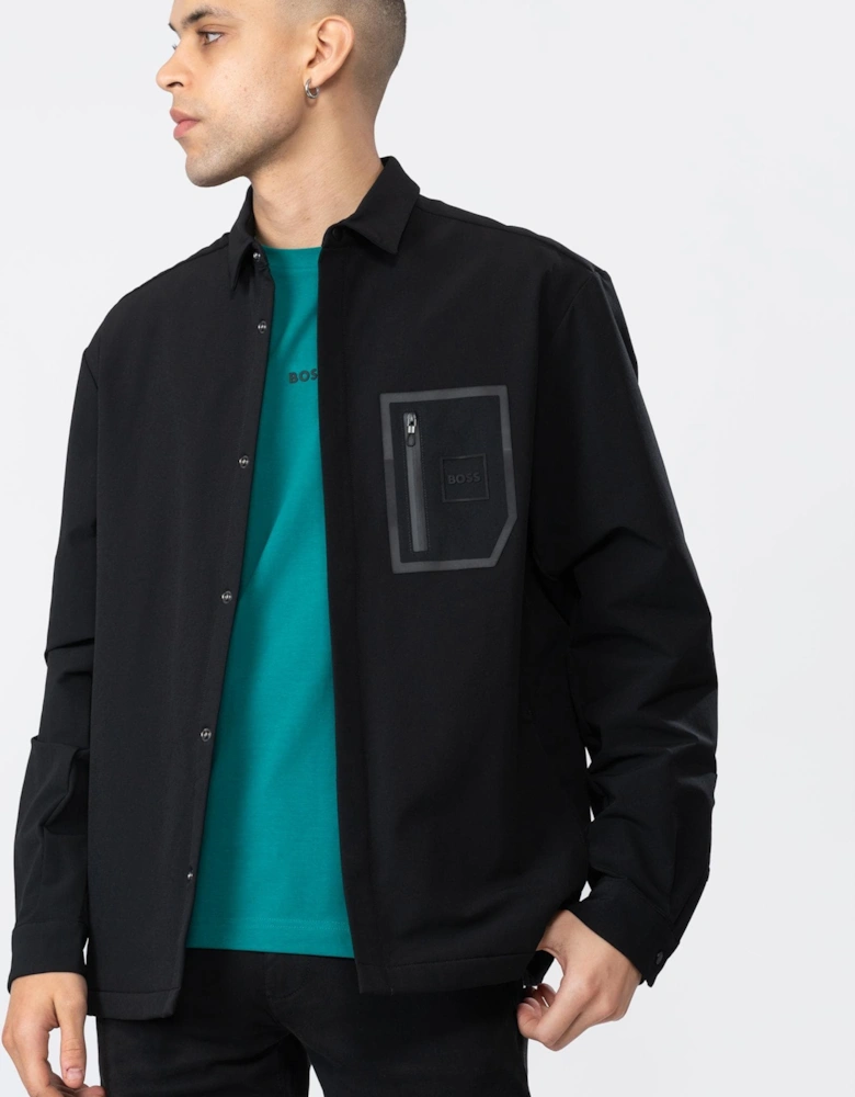 BOSS Green BUREL_X Mens Fleece Lined Overshirt