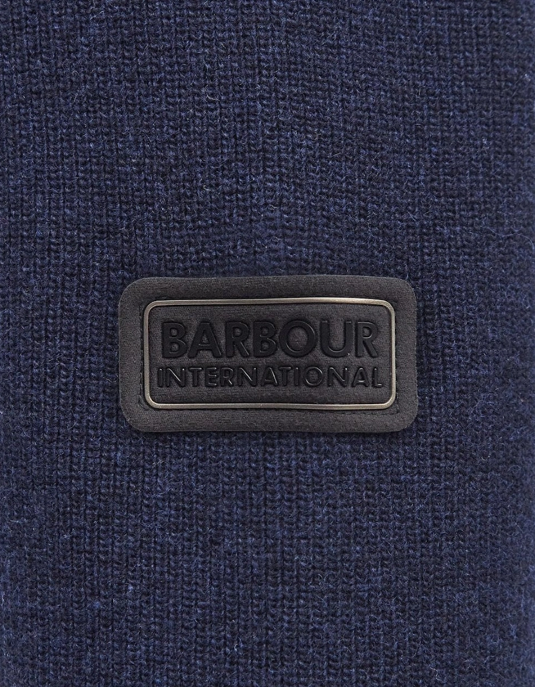 Crawley Mens Funnel Neck Jumper - Navy