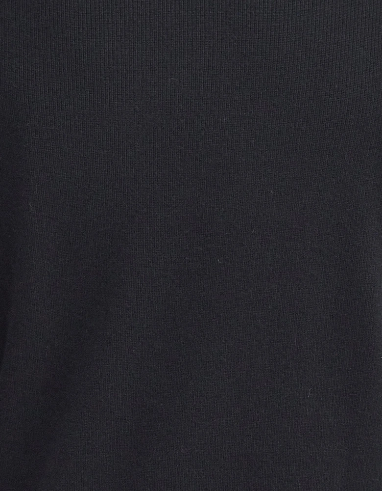 Crawley Mens Funnel Neck Jumper - Black