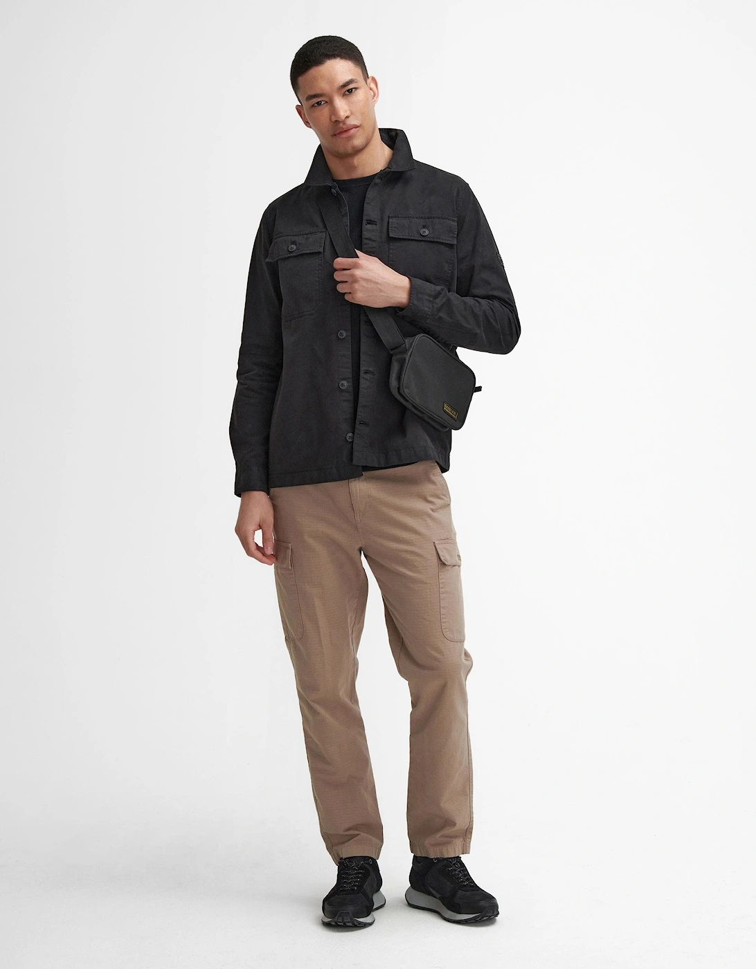 Arlo Mens Overshirt - Black