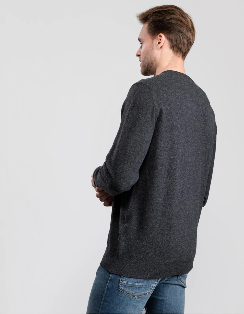 Essential Crew Neck Mens Jumper - Charcoal