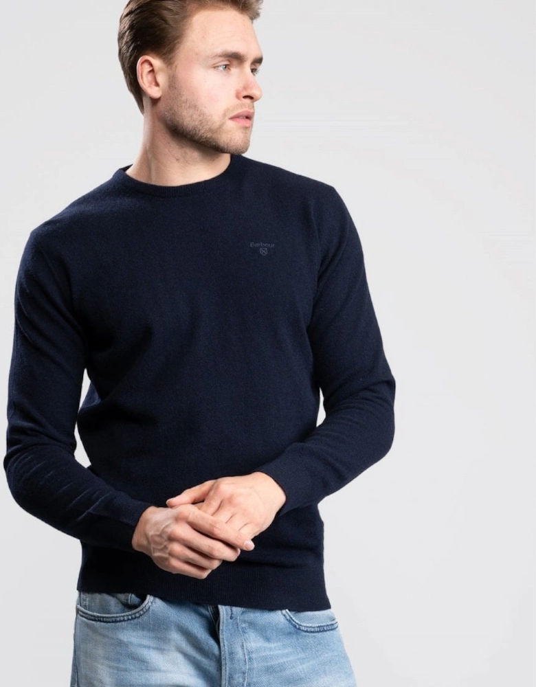 Essential Crew Neck Mens Jumper - Navy