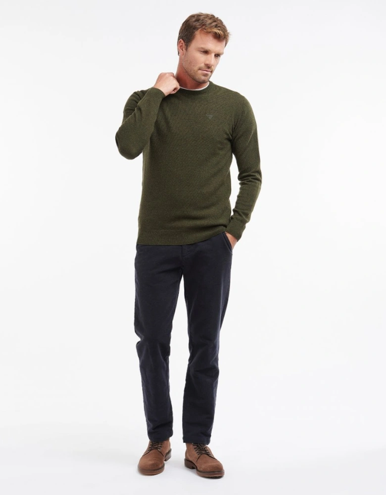 Essential Crew Neck Mens Jumper - Seaweed