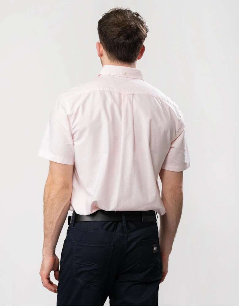 Mens Regular Fit Short Sleeve Oxford Shirt