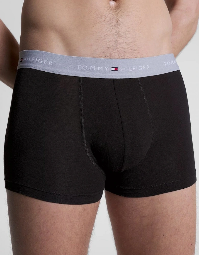 3 Pack Mens Colour Waistband Trunks