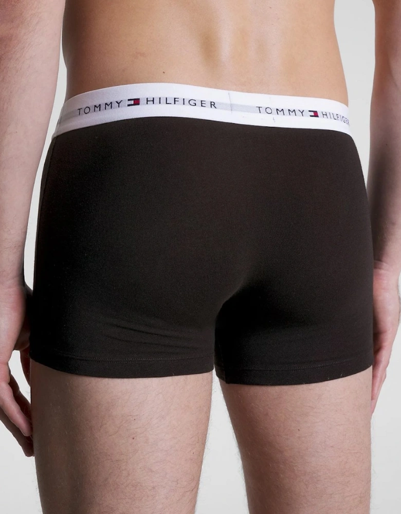 3 Pack Mens Colour Waistband Trunks
