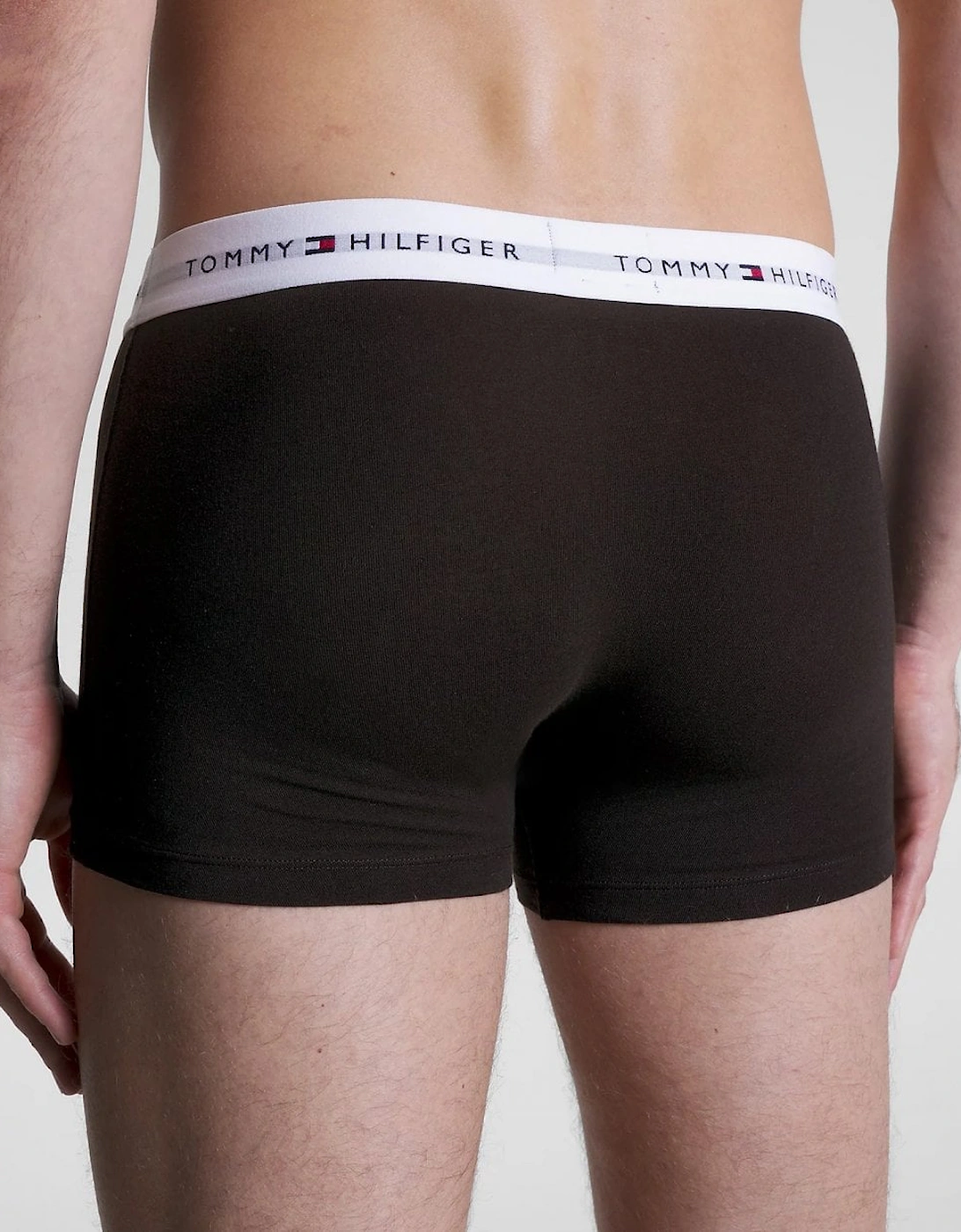 3 Pack Mens Colour Waistband Trunks