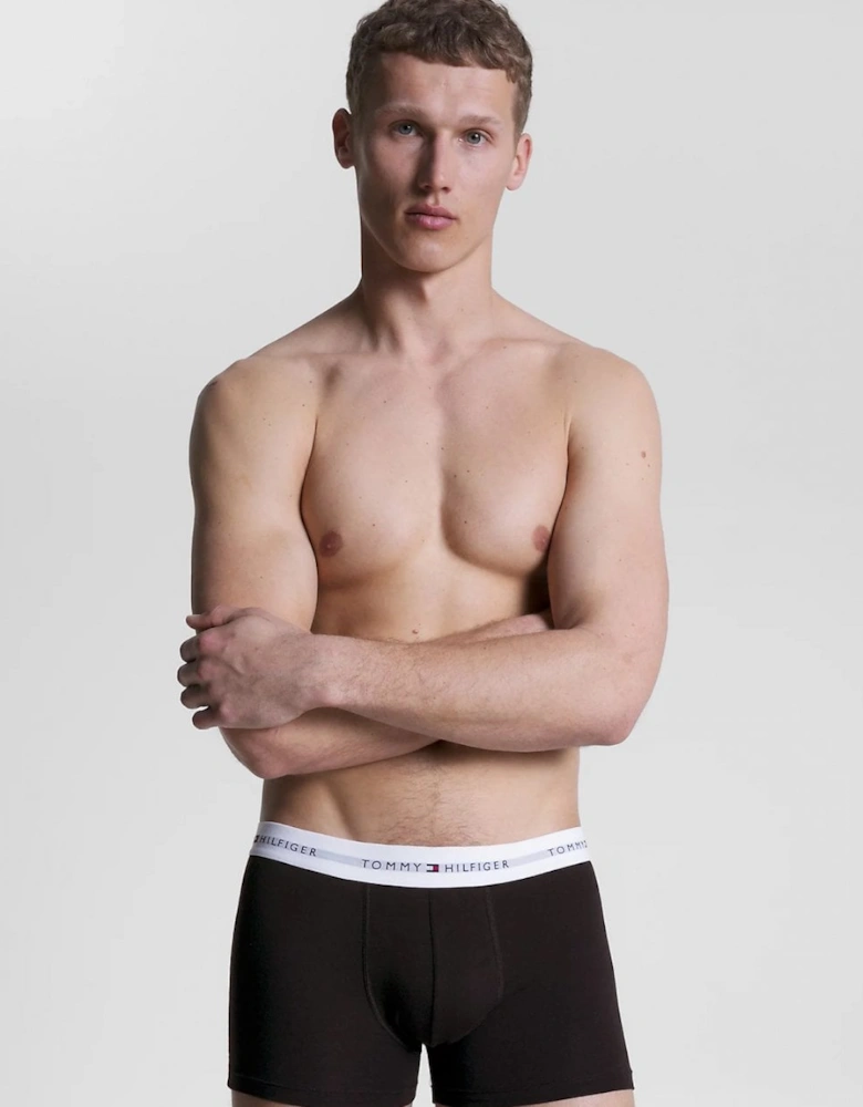 3 Pack Mens Colour Waistband Trunks