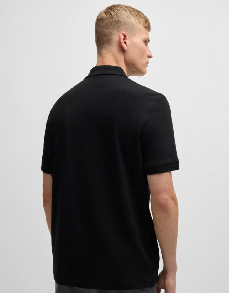 BOSS Orange Pe Interlock Mens Polo Shirt with Logo Print