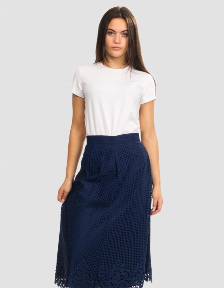 Helena Laser Cut Womens Skirt