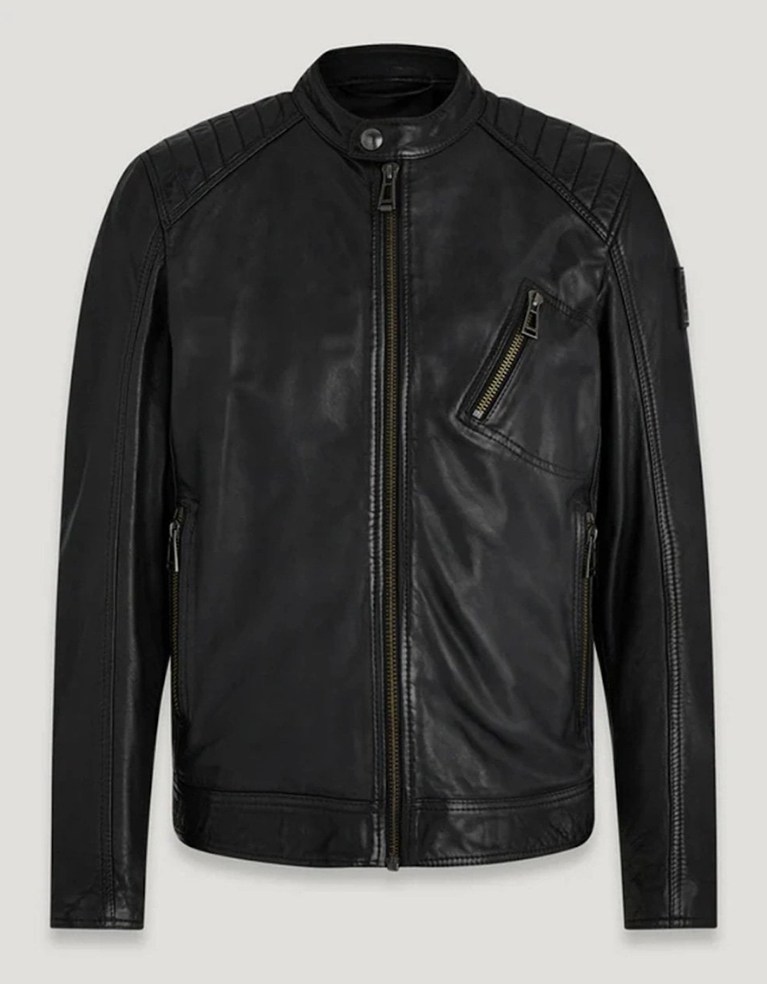 V Racer Mens Leather Jacket