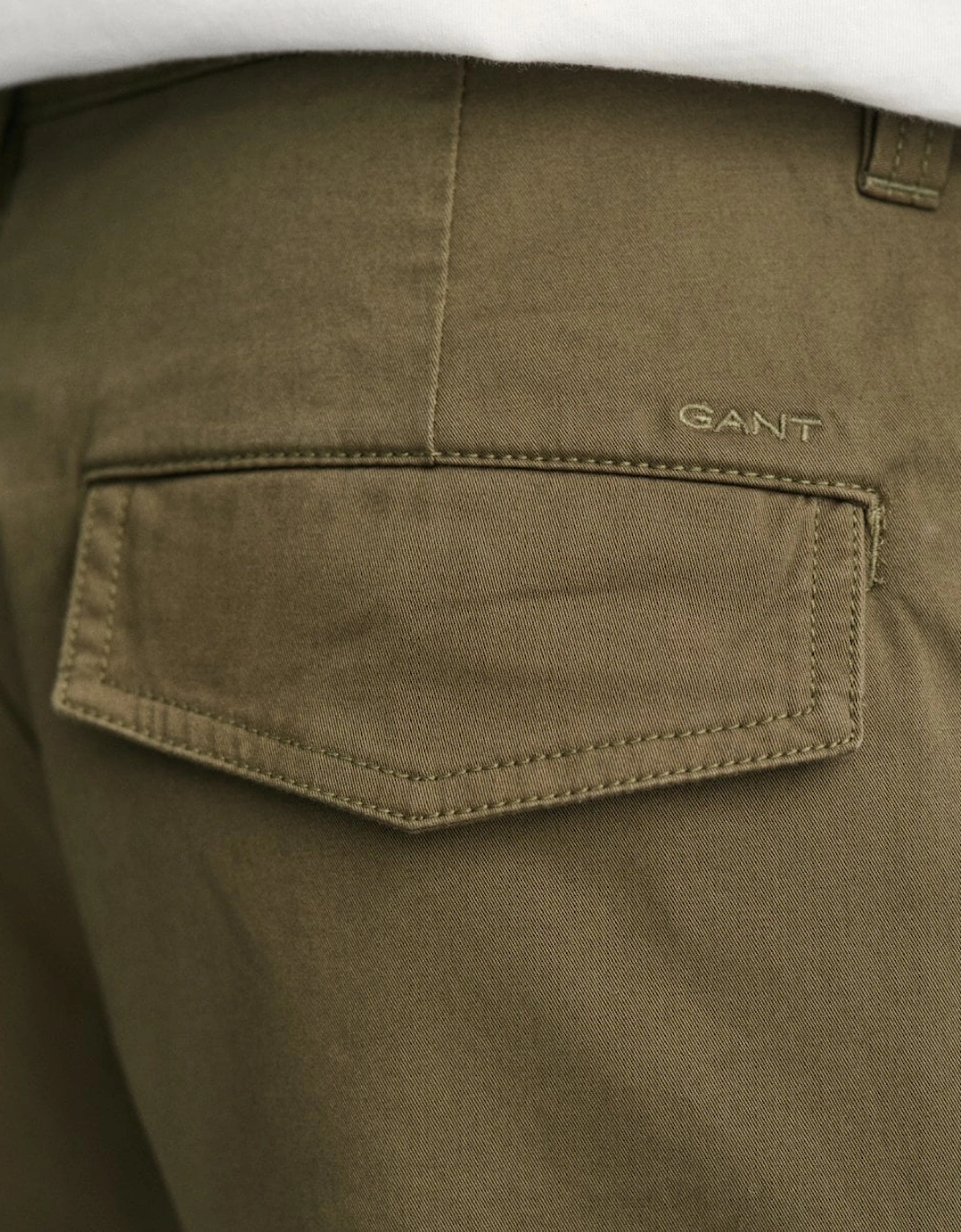 Mens Relaxed Twill Cargo Shorts