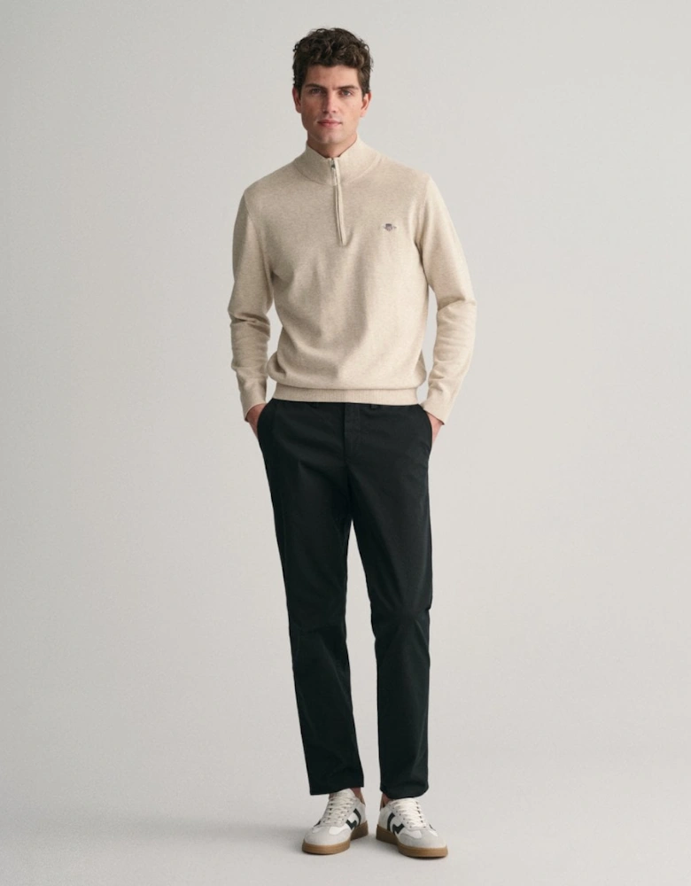 Mens Classic Cotton Half zip Jumper