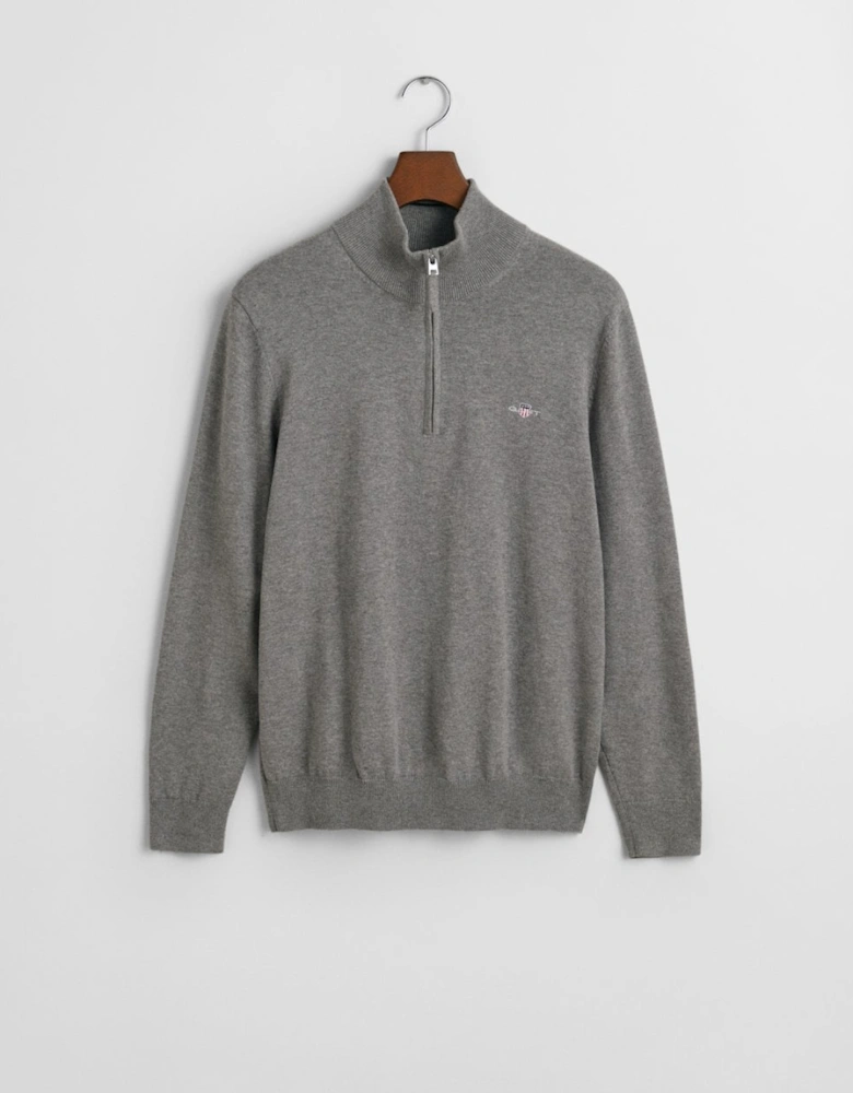 Mens Classic Cotton Half zip Jumper