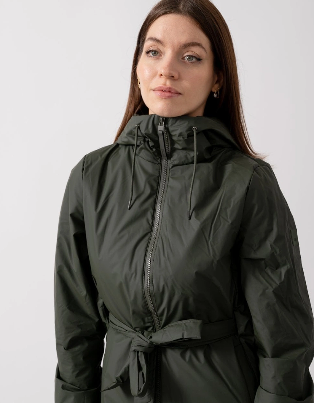 Lohja Long Insulated Curve Jacket - 03 Green